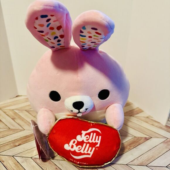 Zuru Snackles Flossie the Pink Bunny & Jelly Belly Plush 8" Series 2 Gold Box - Picture 5 of 10